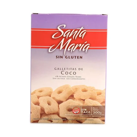 Galletitas Santa Marí­a coco 200 g. sin TACC