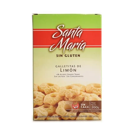 Galletitas Santa María limón 200 g. sin TACC