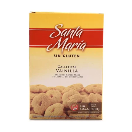 Galletitas Santa Marí­a vainilla 200 g. sin TACC