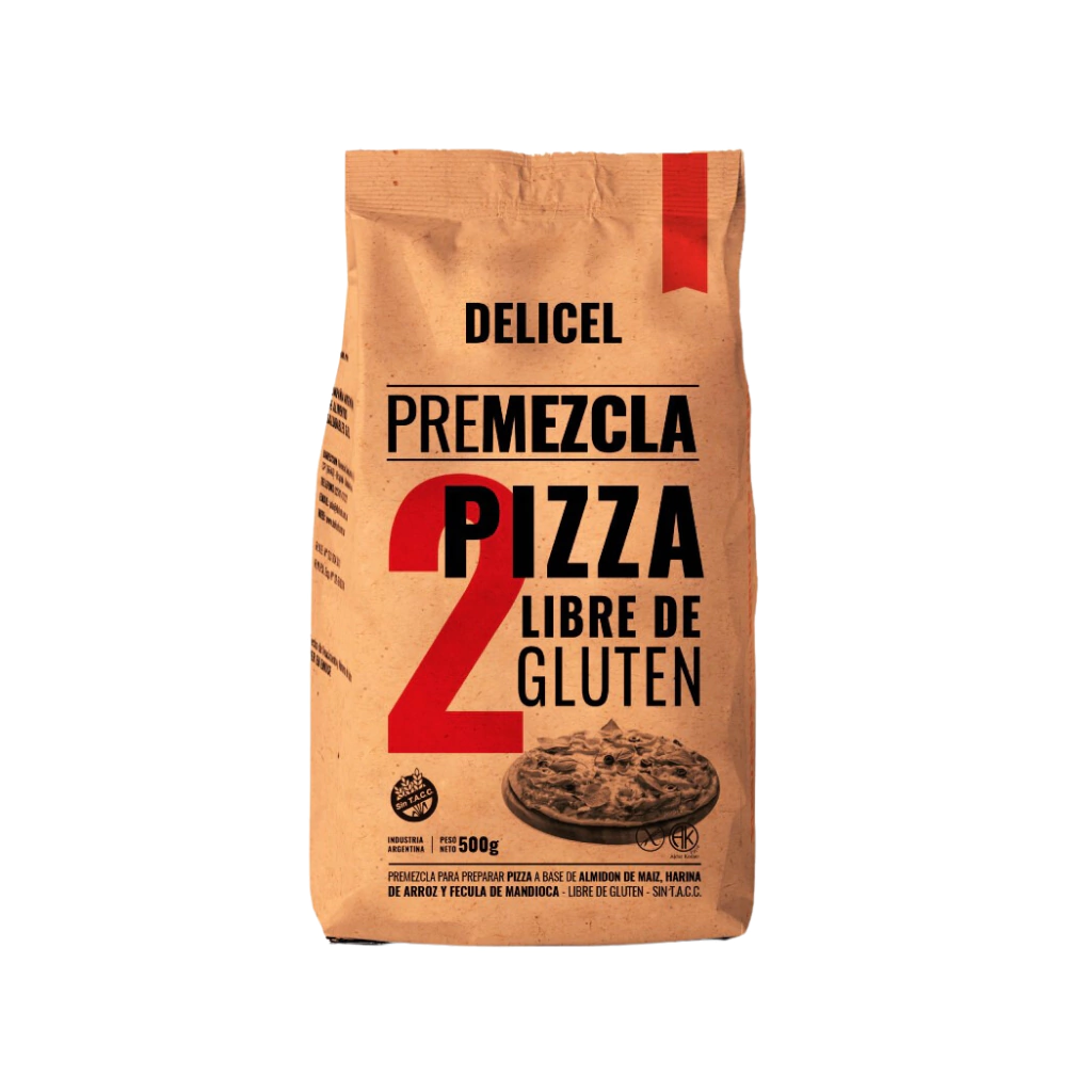 DELICEL Premezcla pizza sin TACC 500 gr