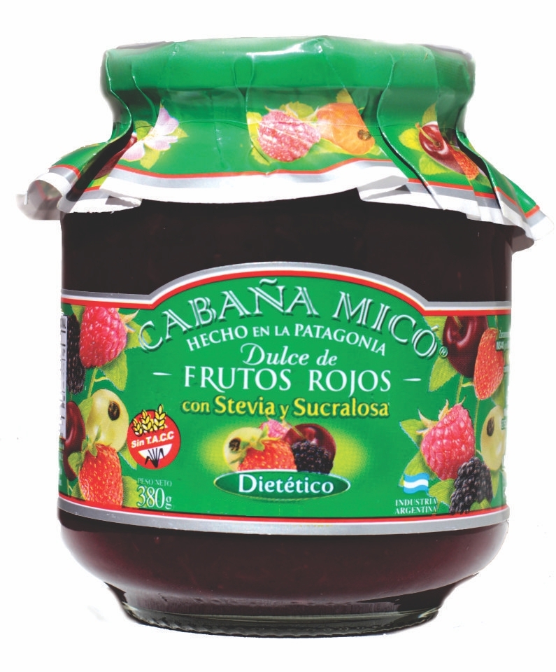 dulce dietetico de frutos rojos 380g