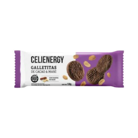 CELIENERGY Galletitas de cacao y maní 130g