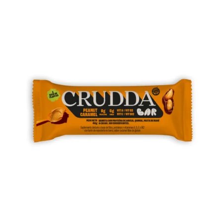 CRUDDA Barra proteíca de maní y caramelo 40 gr