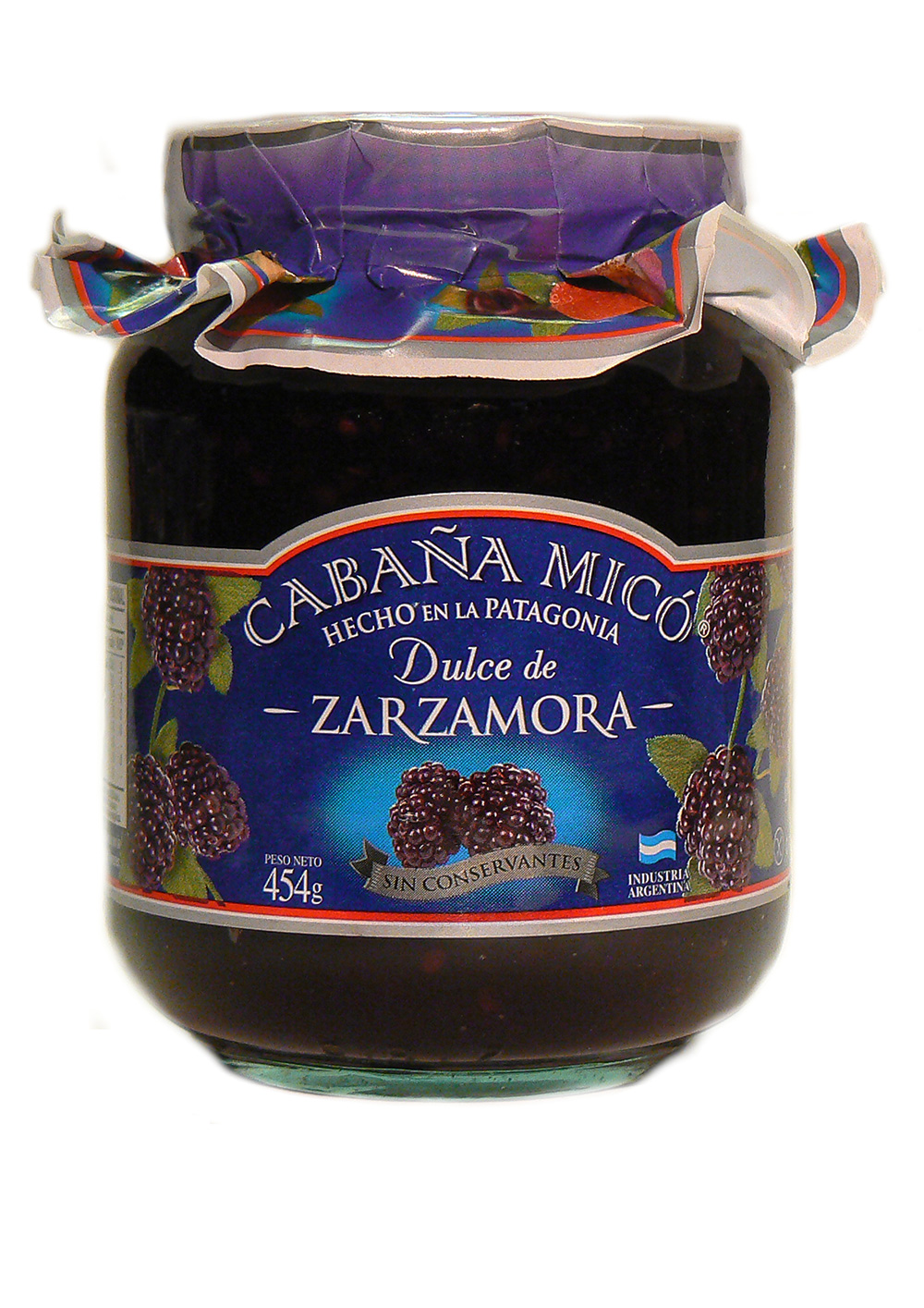 mermelada de zarzamora 454g cabaña mico