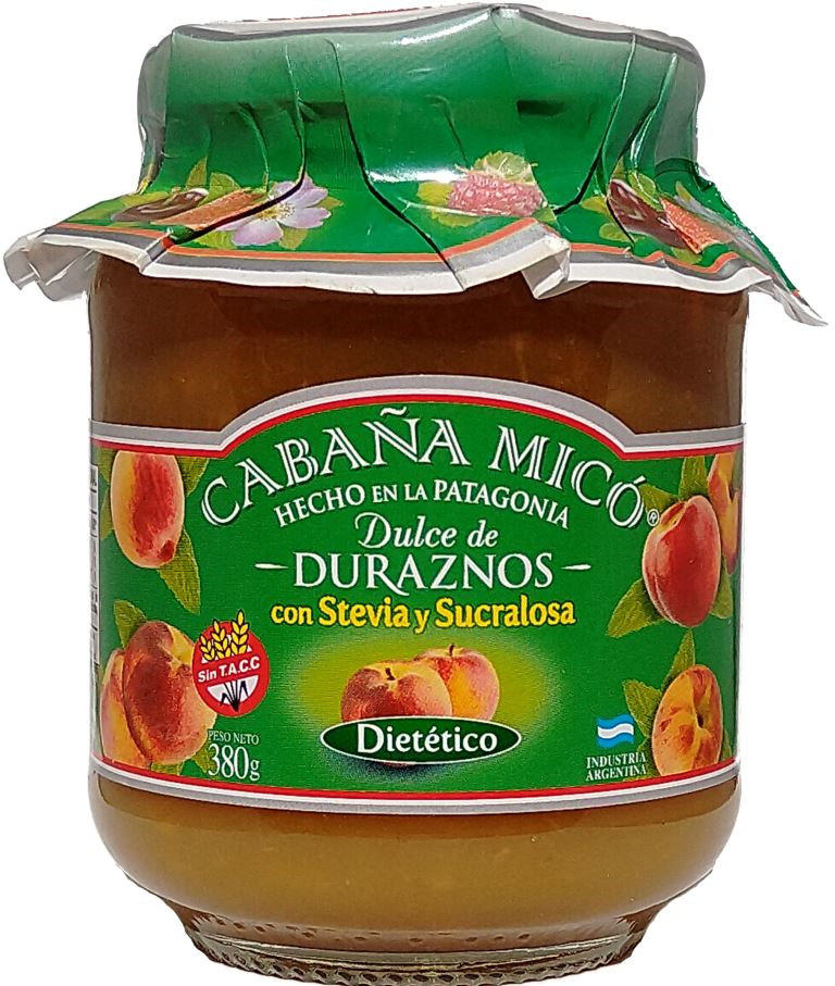 dulce dietetico de duraznos 380g