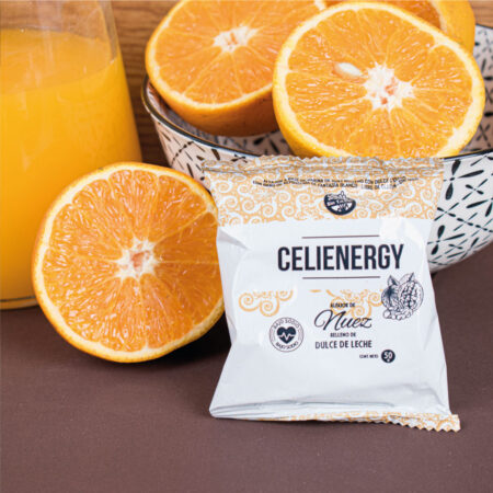 CELIENERGY Alfajor blanco de harina de nuez sin TACC 50 gr