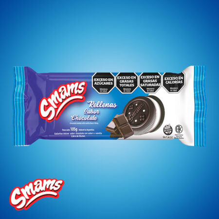 galletita rellena chocolate sin tacc SMAMS 105g