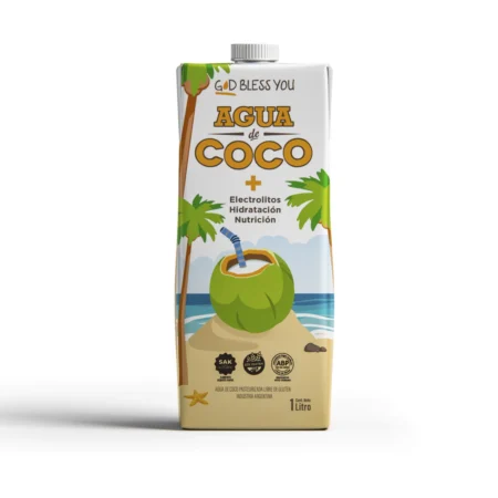 GOD BLESS YOU agua de coco 1L
