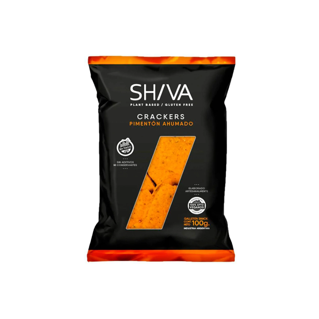 SHIVA Crackers pimentón ahumado sin TACC 100 gr